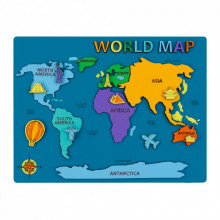 Набор для творчества Rosa Talent World Map 3D, МДФ 24,5 х 18,5 см (4823098540038) (271016)