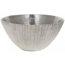 Декоративне блюдо (фруктівниця) "Estet" 32х15см, метал, срібло (187116)