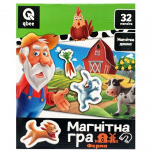 Детская магнитная игра "Ферма" QB600-003, 32 магнита и магнитная доска