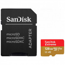 Карта памяти SanDisk 128GB microSD class 10 UHS-I Extreme For Action Cams and Dro (SDSQXAA-128G-GN6AA) (160316)