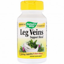 Травы Nature's Way Поддержка Вен, Leg Veins Support Blend, 60 капсул (NWY79270) (306316)