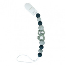 Силиконовая цепочка для пустышки "Енот" MGZ-0522 длина 24 см