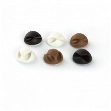 Держатель для кабеля Piko CC-929 6 pcs white, black, brown (1283126476907) (236716)