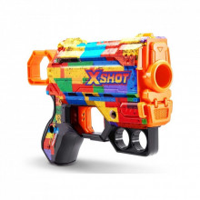 Игрушечное оружие Zuru X-Shot Быстрострельный бластер Skins Menace Striper (8 патронов) (36515N) (333716)