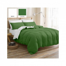 Постельное белье MirSon King Size Бязь Premium Green Diego (11-2107+18-0130) 220х240 (2200001172241) (324916)