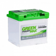 Аккумулятор автомобильный GREEN POWER MAX 52Ah Ев (-/+) (000022374) (298026)