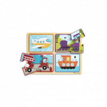 Пазл Melissa&Doug деревянные в футляре "Транспортные средства" (MD31361) (266326)