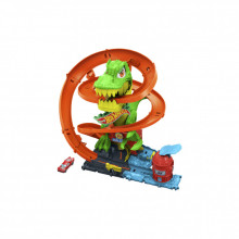 Автотрек Hot Wheels City Атака огненного Ти-Рекса (JBM73) (341426)