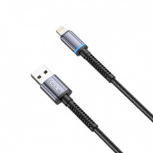 Дата кабель USB 2.0 AM to Lightning 1.0m 2.4A black XO (NB215-L-1-BK) (323526)