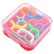 Настольная игра головоломка "IQ game toys" IQ-11, 10 фигур (Красный)