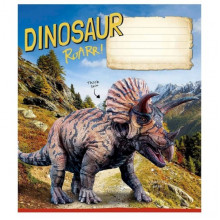 Тетрадь ученическая "Jurassic world" 012-3310C-5 в косую линию, 12 листов