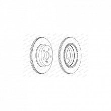 Тормозной диск FERODO DDF1672C (298726)