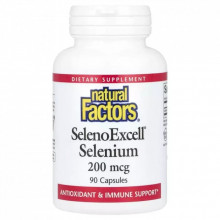 Минералы Natural Factors Селен, 200 мг, SelenoExcell, Selenium, 90 капсул (NFS-01675) (308726) Минералы Natural Factors Селен, 200 мг, SelenoExcell, Selenium, 90 капсул (NFS-01675) (308726)