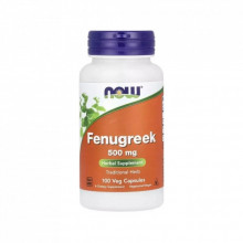 Травы Now Foods Пажитник, 500 мг, Fenugreek, 100 вегетарианских капсул (NOW-04677) (309726)