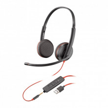 Наушники Poly BlackWire C3225 USB-A HS Stereo Black (80S11AA) (255926)