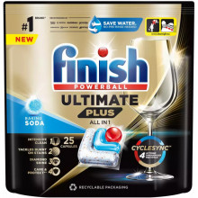 Таблетки для посудомоечных машин Finish Ultimate Plus All in 1 Baking Soda 25 шт. (5908252010950) (233036)