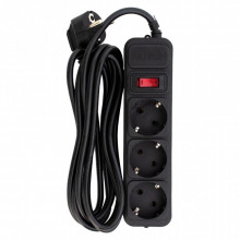 Сетевой фильтр питания Patron EXT-PN-SP-1033, 3m Black (EXT-PN-SP-1033) (239236)