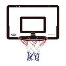 Баскетбольное кольцо MR 1178 щит 40 x 26 см, кольцо 25 см, сетка, мяч, насос (Черный)