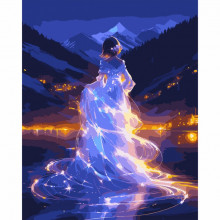 Картина по номерам Santi Сяюча краса, 40*50 см, LED підсвітка (955063) (270736)