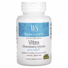 Травы Natural Factors Экстракт витекса, WomenSense, Vitex Chasteberry Extract, 90 вегетарианск (NFS-04930) (308736)