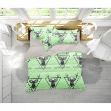 Постельное белье MirSon Бязь 17-0515 Noble deers lime Детский (2200003642070) (326836)