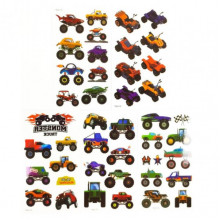 Набор детских временных тату «Колеса-монстры №1» set-5-kids-tatto-cars-1