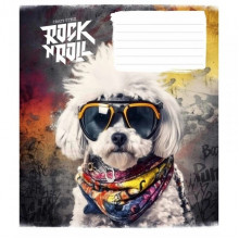 Тетрадь ученическая "Rock star" 012-3277L-5 в линию, 12 листов