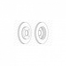 Тормозной диск FERODO DDF1072 (298546)