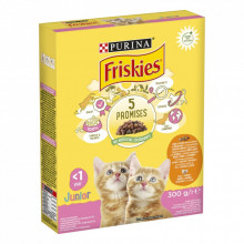 Сухой корм для кошек Purina Friskies Junior с курицей, молоком и овощами 300 г (7613031868360) (199746)