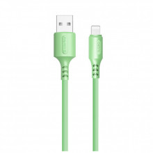 Дата кабель USB 2.0 AM to Lightning 1.0m soft silicone green ColorWay (CW-CBUL042-GR) (260846)