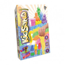 Кинетический песок "KidSand" KS-04-10U-15U коробка 1000 гр