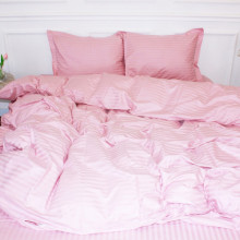 Пододеяльник MirSon Satin Stripe 30-0007 Pink 110х140 см (2200005249994) (329056)