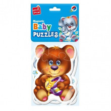 Детские магнитные пазлы "Лесные обитатели" VT3208-17, 9 элементов