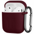 Чехол для наушников 2E для Apple AirPods Pure Color Silicone Imprint 1.5 мм Marsala (2E-AIR-PODS-IBSI-1.5-M) (198256)