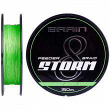 Шнур Brain Storm 8X 150m 0.18mm 27lb/12.2kg Lime (1858.52.01) (277256)