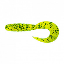 Силикон рыболовный FishUP Mighty Grub 4.5" 026 - Flo Chartreuse/Green (4шт/уп) (1864.04.35) (282256)