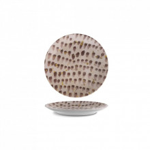 Тарелка G.Benedikt Isabelle кругла 24 см Brown Brush (ISC2124-K0016) (293456)