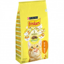 Сухой корм для кошек Purina Friskies с курицей и овощами 10 кг (5997204505101) (235366)