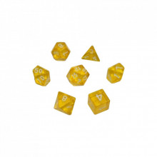 Набор кубиков для настольных игр Games 7 Days Transparent 7 Dice Set - Yellow (g7dtran04) (269366)