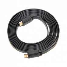 Кабель мультимедийный HDMI M to HDMI M 3.0m V1.4 black Merlion (YT-HDMI(M)/(M)SLIM-3.0m/06178) (320366)