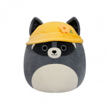 Мягкая игрушка Енот Рокки в панамке Squishmallows SQER00820, 13 см