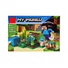 Конструктор детский Minecraft MG691 с фигуркой героя