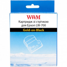 Лента для принтера этикеток WWM для Epson LW-700 24mm х 8m Gold-on-Black (WWM-SC24KZ) (287076)