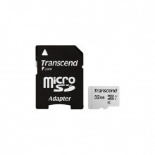 Карта памяти Transcend 32GB microSDHC class 10 UHS-I U1 (TS32GUSD300S-A) (160376)