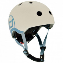 Шлем Scoot&Ride LED 45-51 см XXS/XS Light Grey (SR-181206-ASH) (274476)