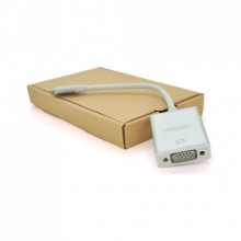 Переходник USB-C M to VGA F 0.1m silver VEGGIEG (TV-S/W/01018) (319876)