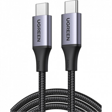 Дата кабель USB-C to USB-C 1.0m 240W US535 space gray Ugreen (15311) (324876)