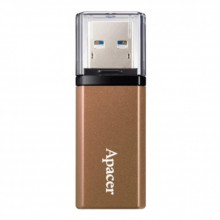 USB флеш накопитель Apacer 64GB AH25C Classical Bronze USB 3.2 (AP64GAH25CJ-1) (347286)