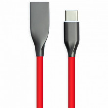 Дата кабель USB 2.0 AM to USB-C 2.0m red PowerPlant (CA911394) (321386)