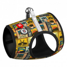 Шлей для собак WAUDOG Clothes с QR паспортом "Бэтмен винтаж" S2 (1012-4004) (308486)
